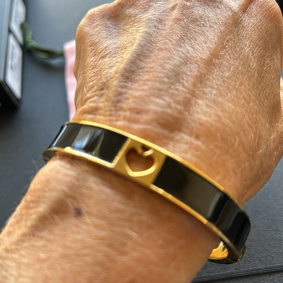 Kate Spade Bangle Bracelet - Black/Gold - NWOT - Picture 7 of 8